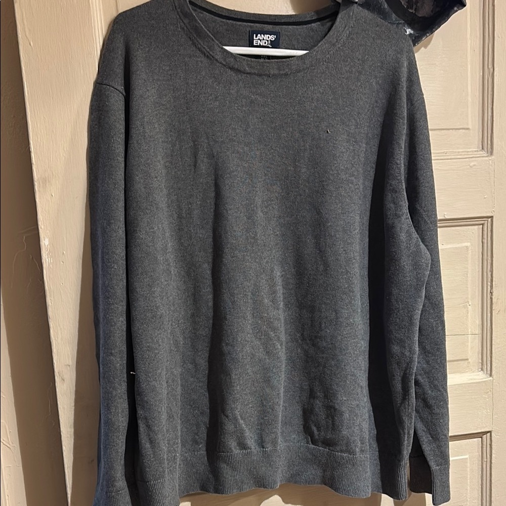 Lands' End Men's Gray Sweater